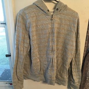 Sonoma fizzy zip up hoodie grey with stripes
